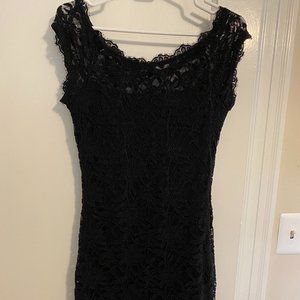 Black Lace Mini Dress